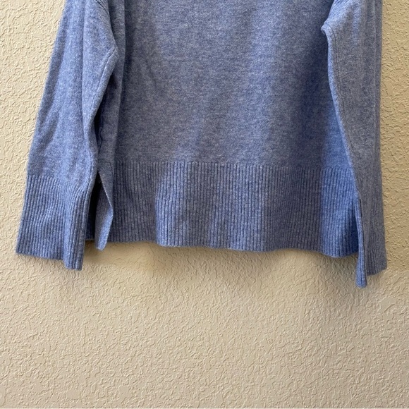 J. Crew Sweater Pullover Turtleneck Wool Alpaca Soft Cozy Classic Basic Blue XS - Picture 7 of 12
